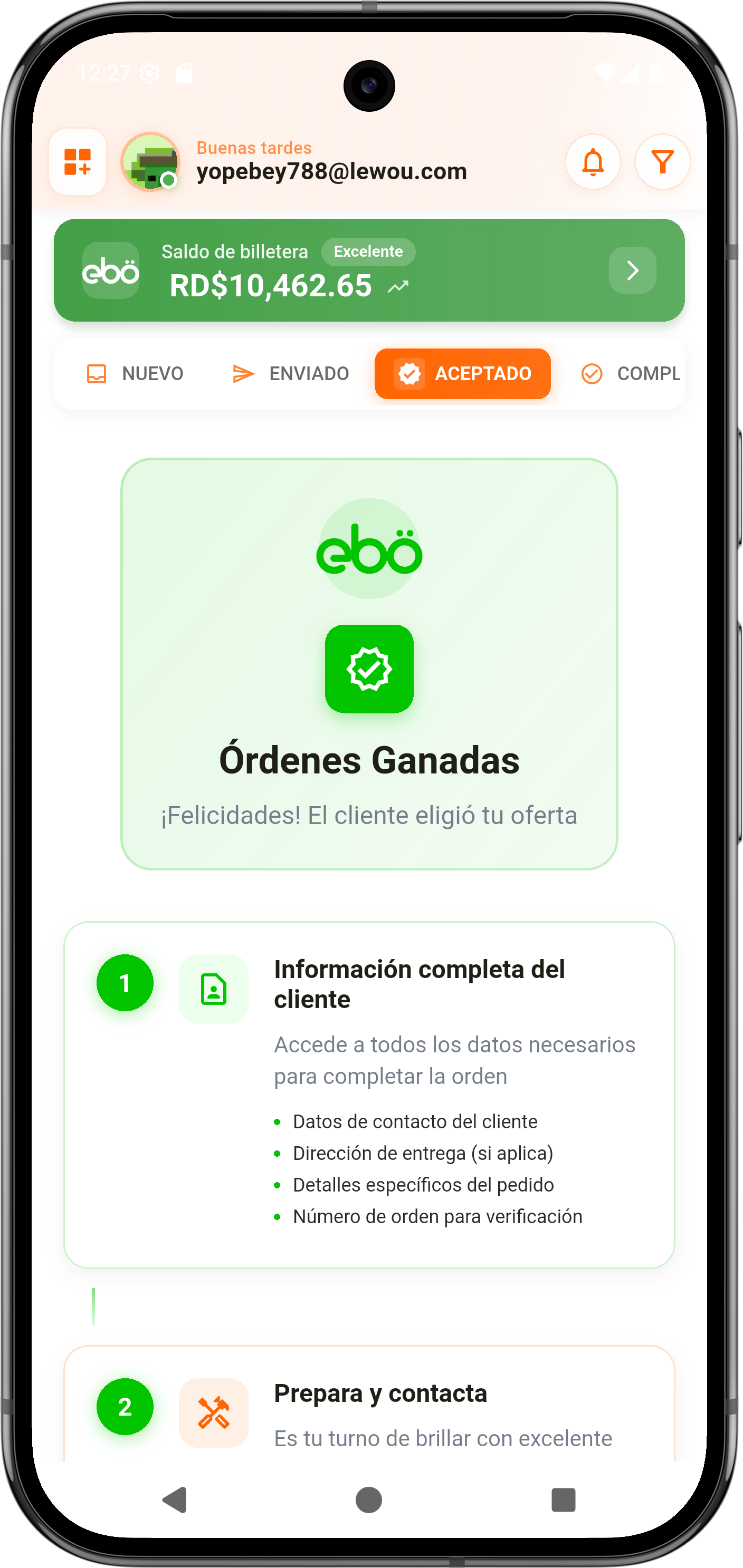 Orden Ganada